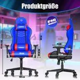 Kesser Gamingstuhl Ergonomisch Blau / Rot