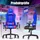 Kesser Gamingstuhl Ergonomisch Blau / Rot