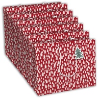 Clairefontaine 6x Höhe Geschenktasche 37,3x11 ,8x27,5cm Rot X-32796-6C