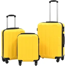 vidaXL Koffer-Set 3-tlg. gelb/gelb