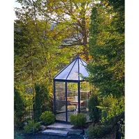 CANOPIA Oasis Alu grau Polycarbonatscheiben / Dach HKP 6 mm Ø 2,47 x 2,67 m