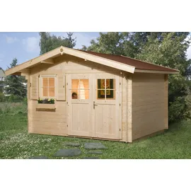 Weka Gartenhaus 109 3,40 x 2,50 m natur