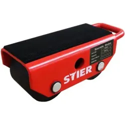 STIER Fahrwerk mit 2 Nylon-Rollen, Tragkraft 2500 kg