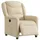 vidaXL Relaxsessel Elektrisch Creme 95 x 100 x 0 cm Creme mit Liegeposition