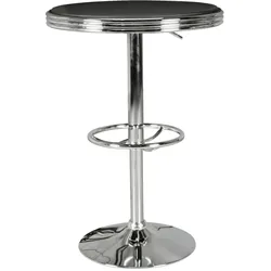 Bartisch American Diner ca. 60x68 cm Schwarz