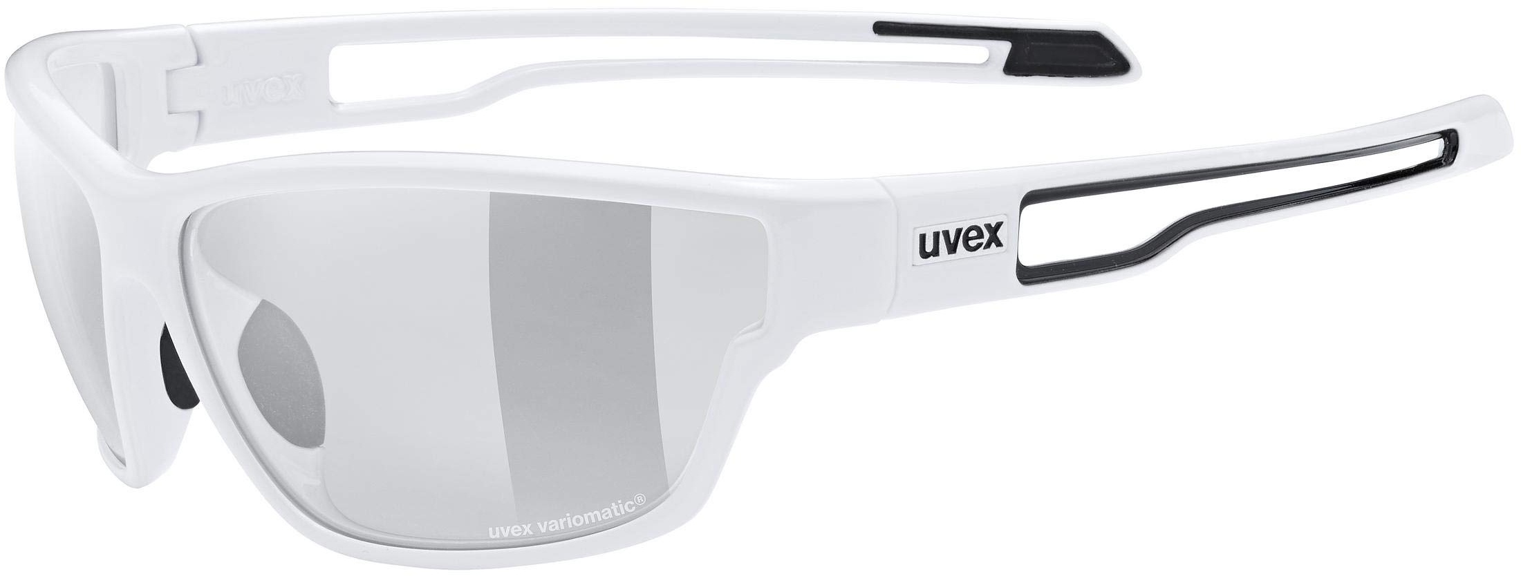 uvex sportstyle 806 V - Outdoorbrille für Damen und Herren - selbsttönend - beschlagfrei - white/smoke - one size