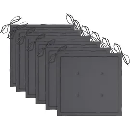 vidaXL Gartenstuhl 60,1 x 69,5 x 33,6 cm grau 6 St.