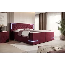 luxusbetten24 Carlotta 180 x 200 cm Rot