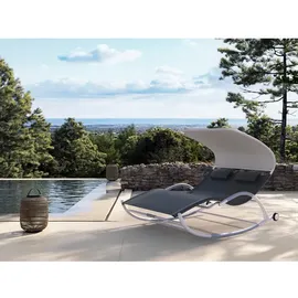 LECO Edda Schaukelliege 206 x 146 x 165 cm Weiß