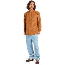 QUIKSILVER Langarmhemd Smoke Trail Cord Braun S
