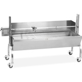 Royal Catering Spanferkelgrill - mit Motor - 40 kg - Länge Grillspieß: 137 cm - Edelstahl - Windschutz