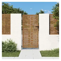 vidaXL Gartentor 85x200 cm Cortenstahl Quadratisches Design