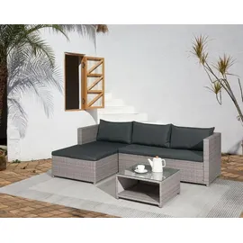 Happy Home Loungeset 3-tlg. Dunkelgrau