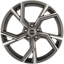 AVUS Racing Avus AF 20 matt anthracite polished Alufelge 20 Zoll ET33 5x112 ML66.6
