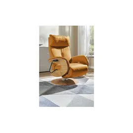 HIMOLLA Relaxsessel 7818 Leder 75 x 108 x 84 cm Gelb elektrisch