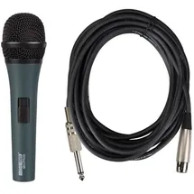 HQ Power Dynamisches mikrofon mit transportkoffer schwarz