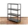 Proregal Kunststoffregal Grey Bear Low HxBxT 138x110x46cm, Fachlast 120kg, Grau Kunststoff, 110x138x46 cm Wohnzimmer, Regale