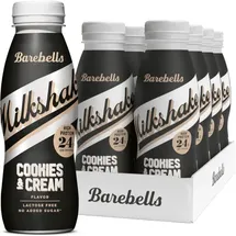 Barebells Milkshake Cookies & Cream Shake 8 x 330 ml