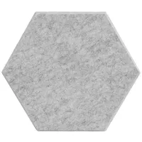 Home Deluxe Akustikplatten Hexagon selbstklebend SILENT - Hellgrau, |