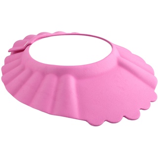 Iso Trade Duschhaube Kinder Badekappe Verstellbar 13-15cm Ohr- und Augenschutz Universal 1835, Farbe:Rosa/pink