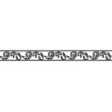 A.S. Création Bordüre selbstklebend 5 m x 5 cm schwarz/weiß 904317