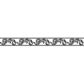 A.S. Création Bordüre selbstklebend 5 m x 5 cm schwarz/weiß 904317