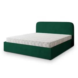 masseno Polsterbett, Grün, Holz, 140x200 cm, Schlafzimmer, Betten, Polsterbetten