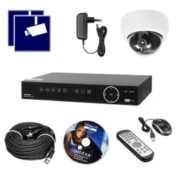 Indexa 26241 Videoüberwachungsanlage DVR422N + 1x Innenkamera VARIO AHD 2MP DVR-Set 1080p VA131 SET
