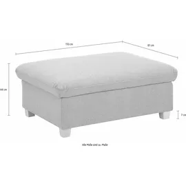Home Affaire Hocker Bergamo mit Stauraum 110 x 44 x 81 cm Grau
