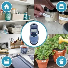 Dymo LetraTag LT-100H Blau/Grau