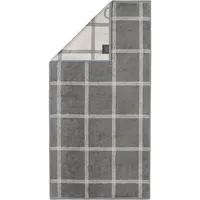 CAWÖ Luxury Home Two-Tone Grafik 604 Handtuch 50 x 100 cm schiefer