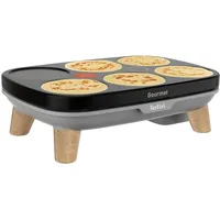 Tefal Crêpier Gourmet PY901BF1 Elektrischer Crêpes-Topf, 6 Ausgaben, Antihaftbeschichtung,