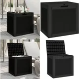 Vidaxl - Gartenbox Schwarz 55,5x43x53 cm Polypropylen - Gartenbox - Außenbereich Aufräumen - Gartenorganisation - Stauraum - Garderobe - Home & Living