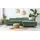 ax living Eckcouch Cord L-Form 3-Sitzer Salbeigrün