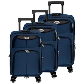 gustav voss Mykonos Koffer-Set 3-tlg. blau