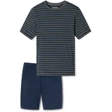 SCHIESSER Schlafanzug kurz Blau 4XL