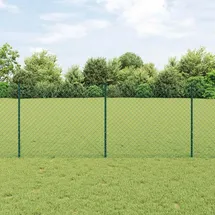 vidaXL Kettenzaun 1 x 25 m Grün/Stahl