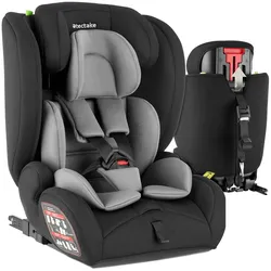 tectake® Autositz, i-Size Zulassung, ISOFIX-Installation und Top Tether, mit Seitenaufprallschutz, längenverstellbarer 5-Punkt-Gurt, 8-fach höhenverstellbare Kopfstütze, ab 15 Monaten von 76 bis 150 cm, Belastbarkeit 36 kg