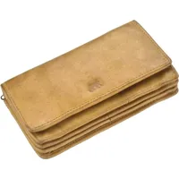 Bear Design Geldbörse Damen Portemonnaie ocker gelb