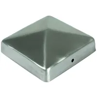 Tetzner & Jentzsch Pfostenkappe Edelstahl Pfostenkappe Pyramide 71x71mm Zaunkappe Zierkappe Pfahl Holz