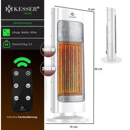 Kesser Heizlüfter 2000 W Weiß