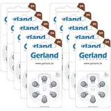 Gerland Hörgerätebatterien 312 | braun 60 Stück im Sparpack | mit gut greifbarer Schutzfolie | Typ 312 P312 ZL3 PR41 | Made in Germany | für Hörgeräte