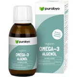 Algenöl flüssig Omega 3 VEGAN | im Glas | Veganes Algenöl | Omega 3 Fettsäuren DHA und EPA | hochdosiert | Hoher EPA Gehalt | 315 mg DHA und 105 mg EPA