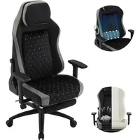 Woltu Gaming Stuhl Schwarz/Grau