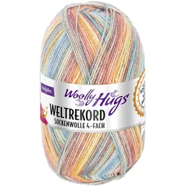 Woolly Hugs Sockenwolle Weltrekord orange/petrol 100 g