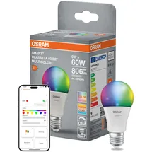 Osram SMART+ Matter Leuchtmittel E27 Classic 9W matt RGBW