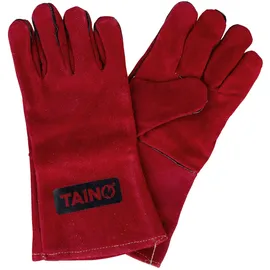 TAINO Grillhandschuhe Leder rot