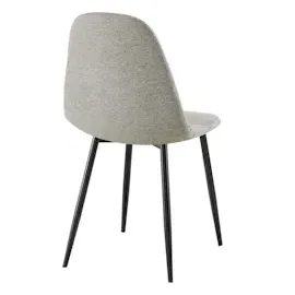 CLP 4er Set Esszimmerstühle Napier hellgrau Stoff