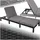Tectake Sonnenliege 196 x 66 x 27 cm Schwarz
