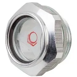 ÖLSCHAUGLAS MIT REFLEKTOR, D1=M18X1,5, D=24,5, ALUMINIUM